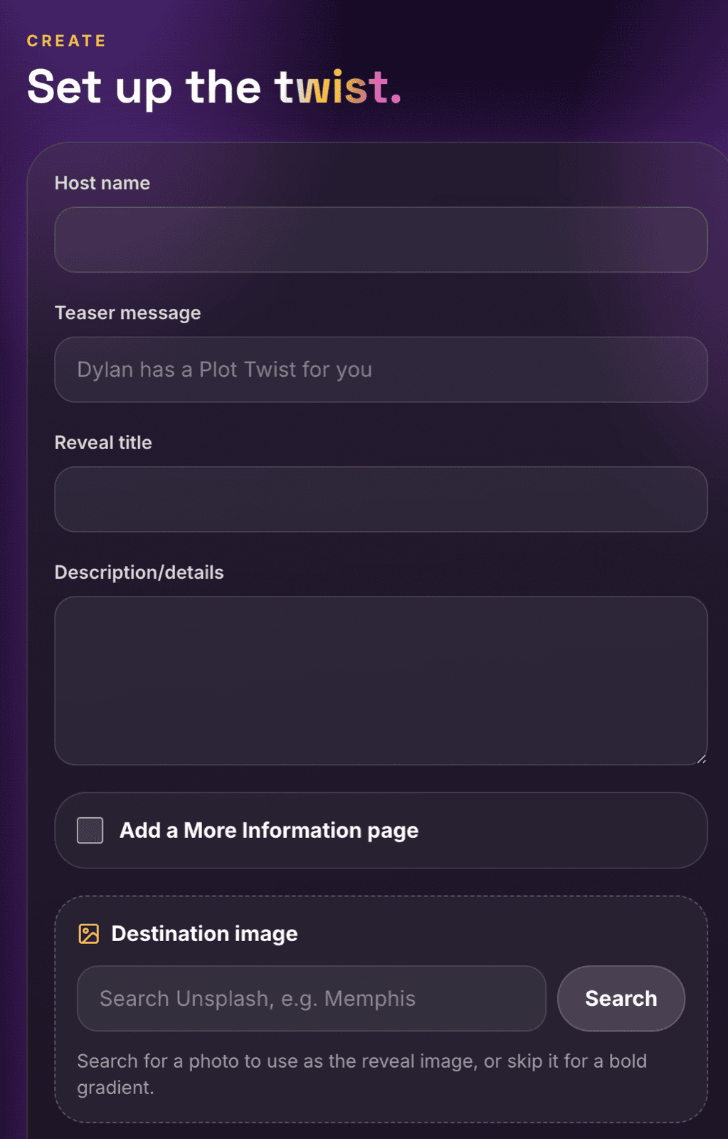 Create an invite